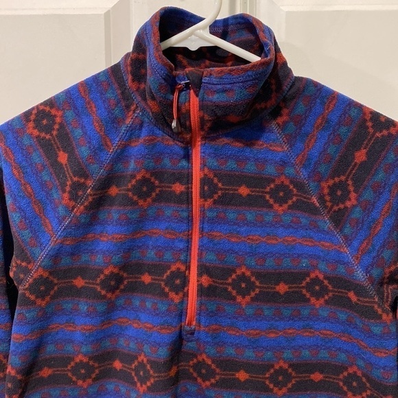Eddie Bauer Aztec Fleece 1/4 Zip Pullover EUC - Picture 6 of 12